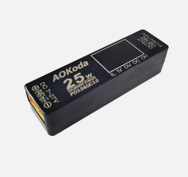 Зарядний пристрій / адаптер AOKoda QC3.0 XT60 to USB 25W-thumb-3