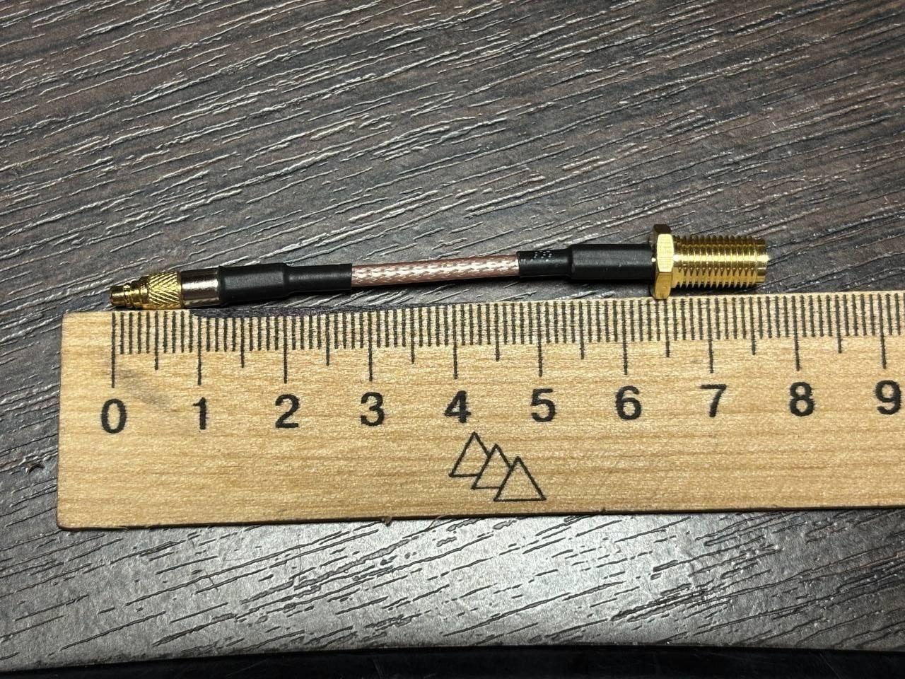 Пігтейл 5 см кріплення MMCX прямий - SMA-thumb-1