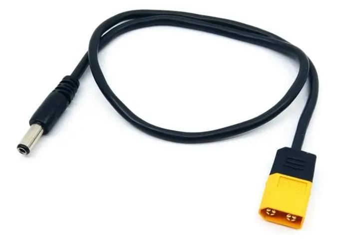 Кабель живлення паяльника TS101 від LiPo батареї XT60, 50см