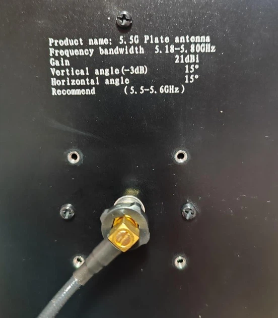 Патч антена Maple Wireless 5.8 ГГц 21 dBi AAT-SMA, для FPV дрона-thumb-4