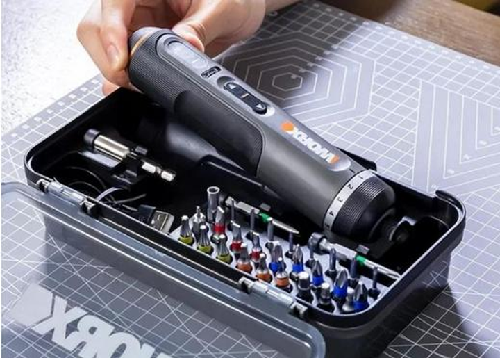Викрутка Акумуляторна Worx WX242 з насадками в кейсі-thumb-1