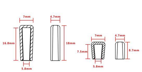 Накладки для тумблерів апаратури FPV 10шт, Жовтий-1