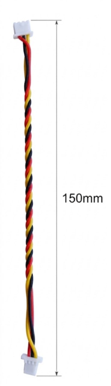 Кабель-перехідник для FPV камер JST-SH 1.25mm (3-pin) JST-SH 1.0mm (3-pin), довжина 150 мм